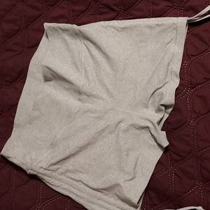 Zyia Double Scrunchy Hustle Shorts Gray XL